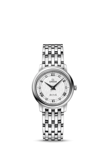 Omega De Ville Prestige Quartz 27.4 Stainless Steel / Vintage Silver Silk / Bracelet